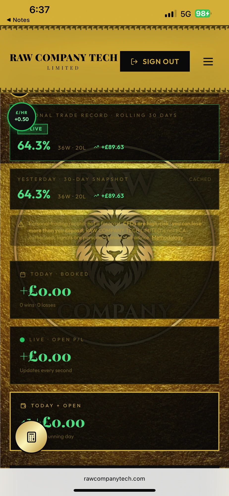 Live Gold Signals screenshot 2