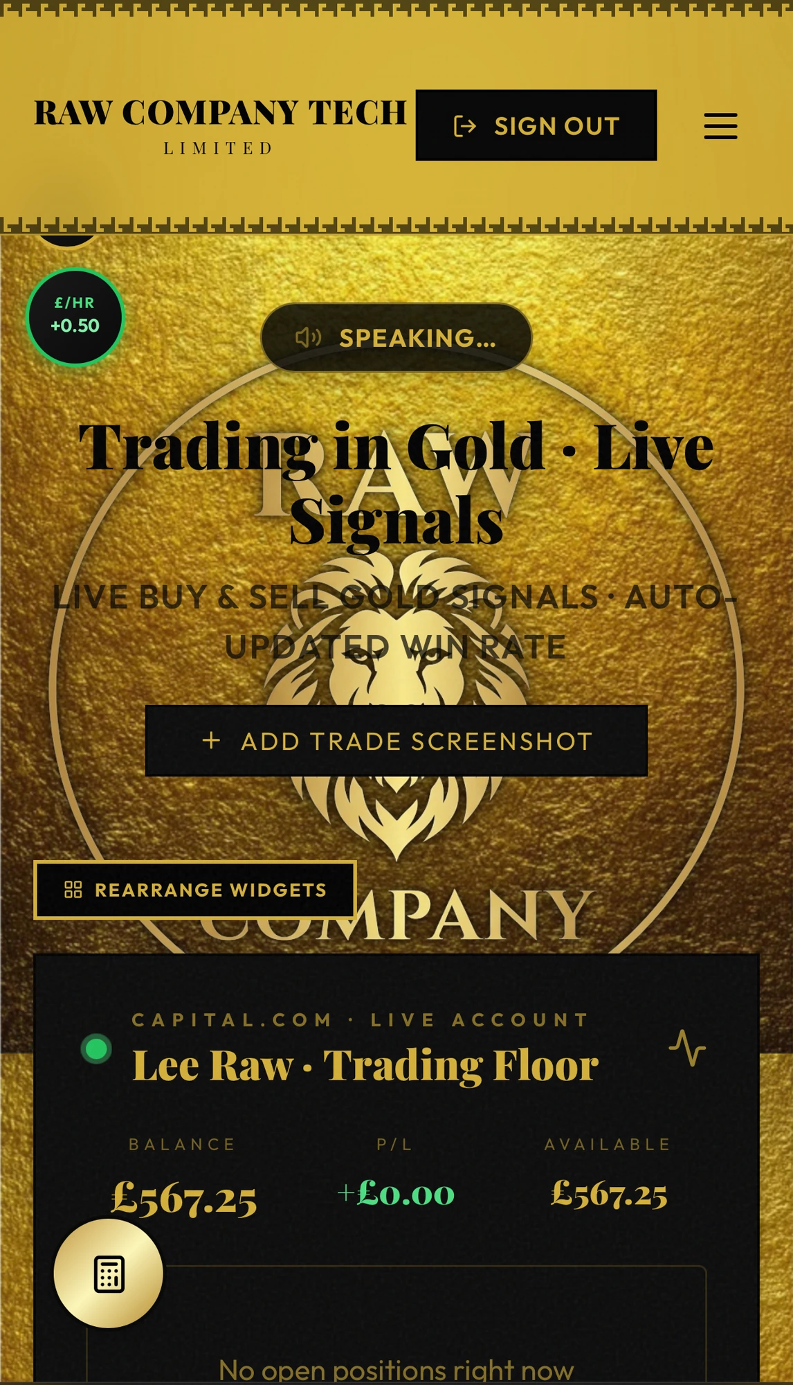 Live Gold Signals screenshot 1