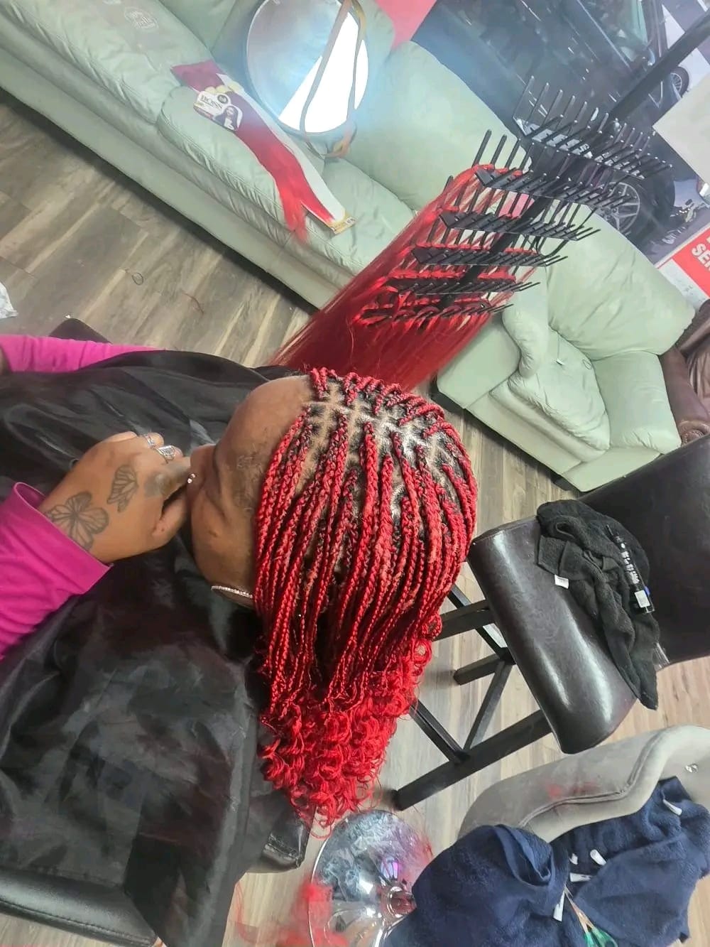 Zillion Braids Micro Twist Red - Afro Magic Braiding Hair