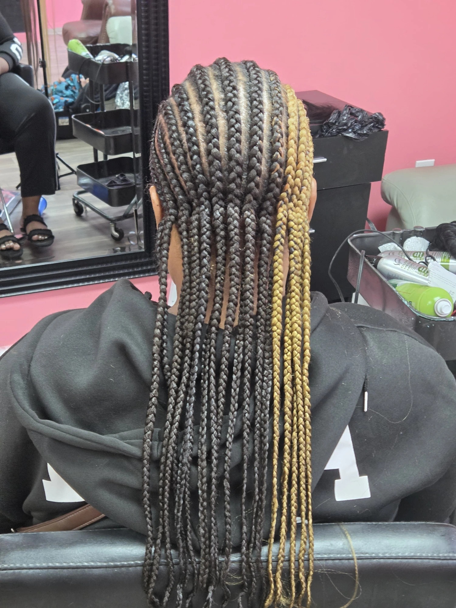 Lemonade Braids Side Swept Cornrows - Afro Magic Braiding Hair