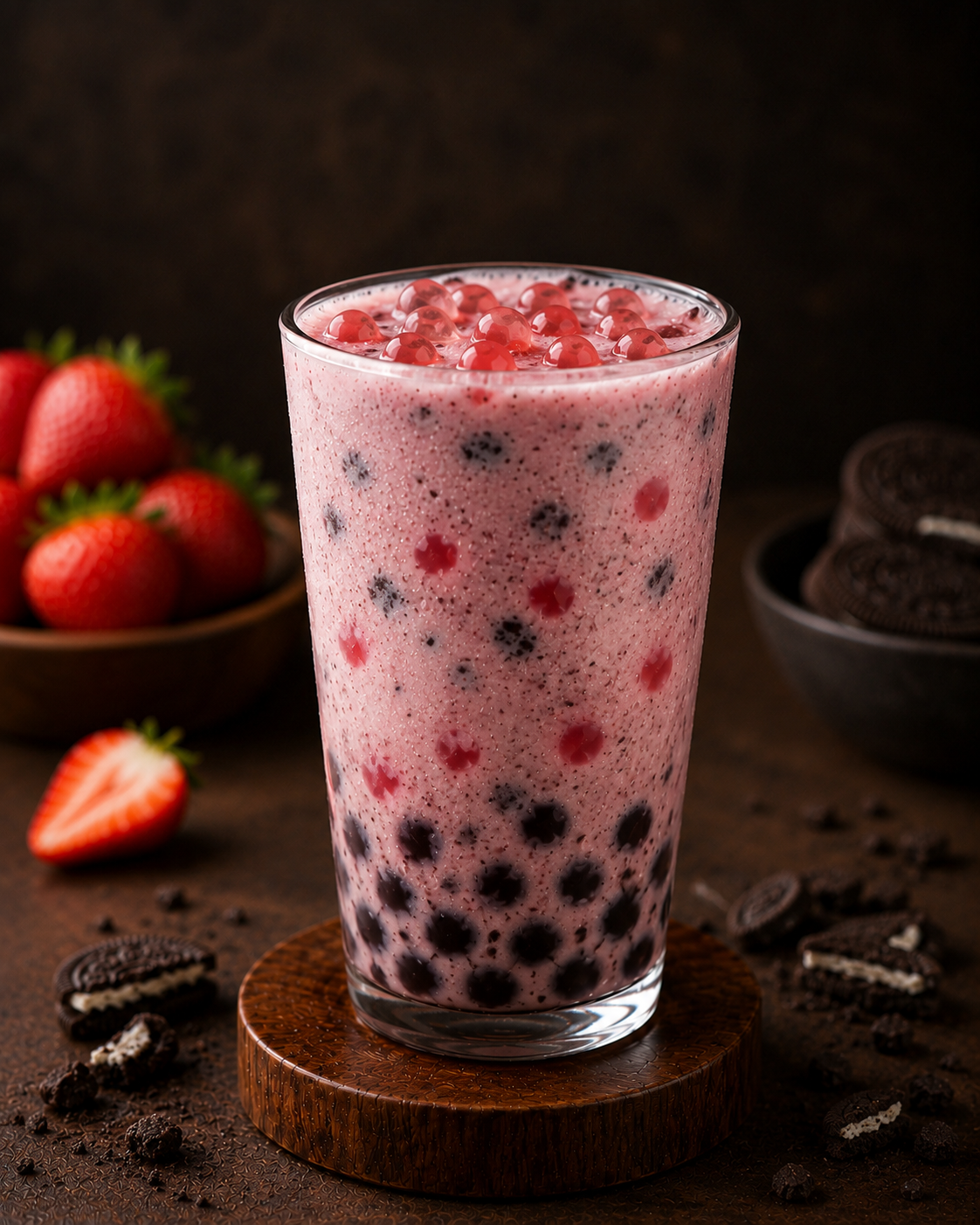 Strawberry Oreo Boba