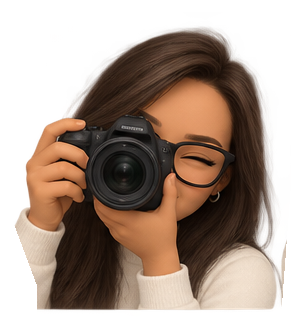Memoji di Evi con fotocamera