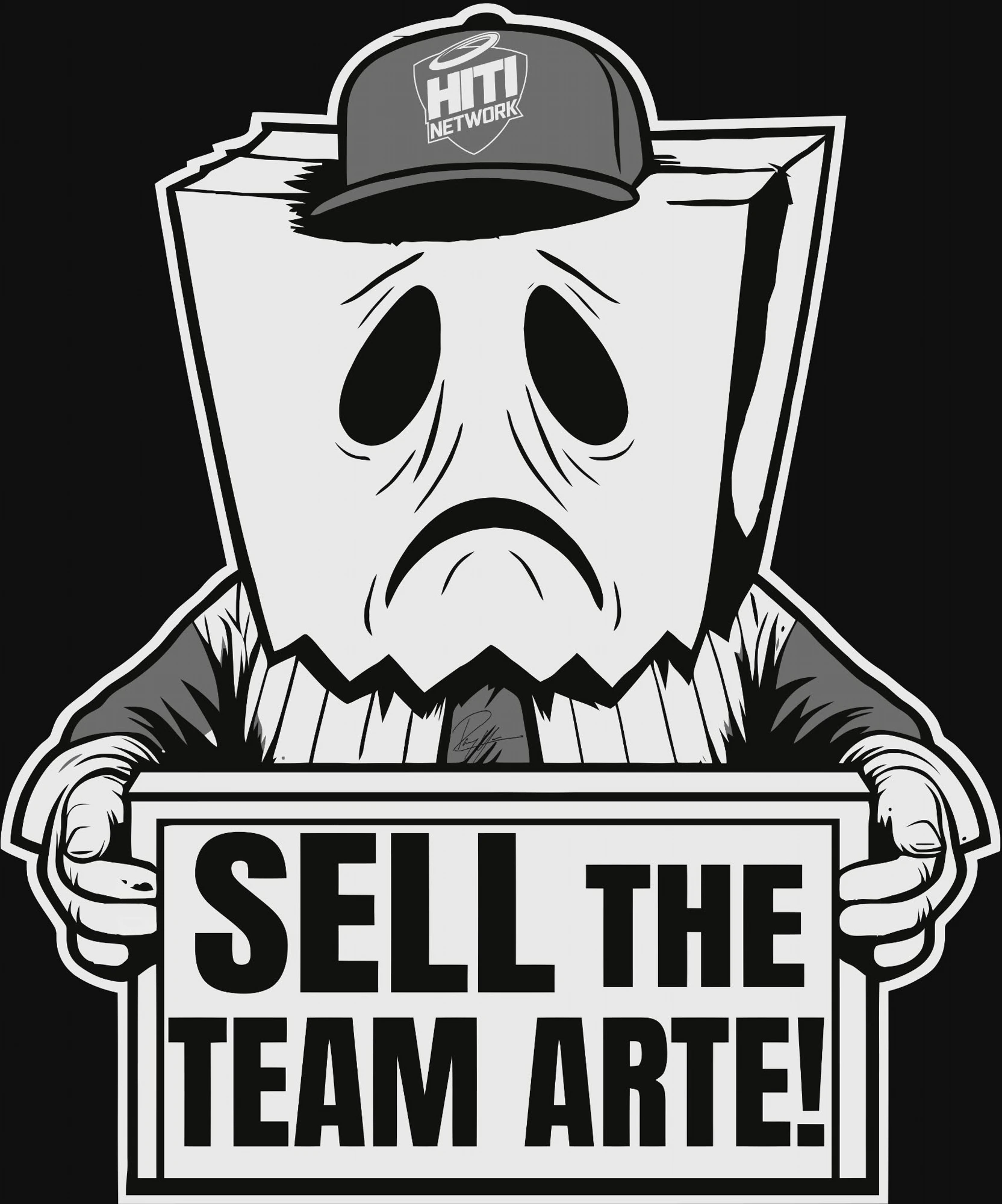 Sell The Team Arte! Tee - Black