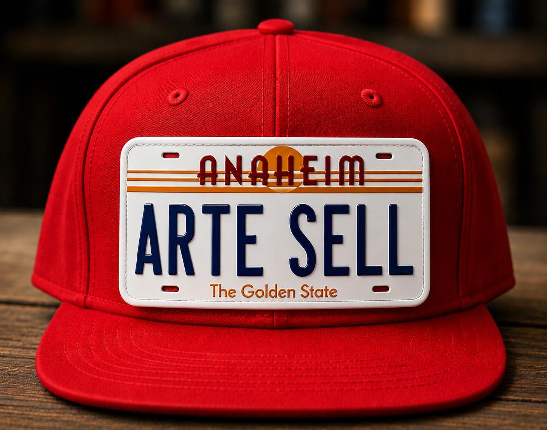 Anaheim Arte Sell - License Plate Cap