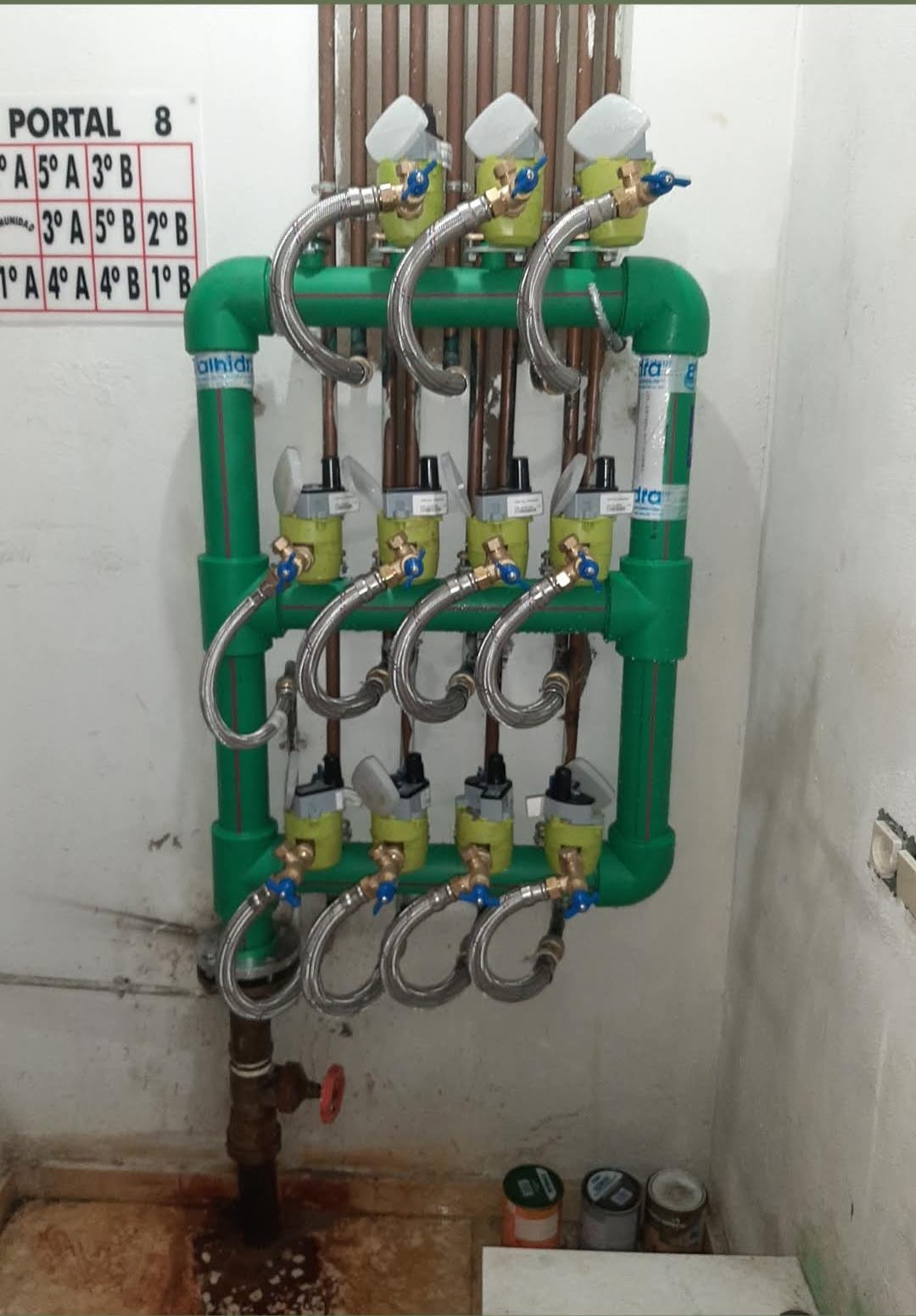Instalación de baterías de contadores homologadas