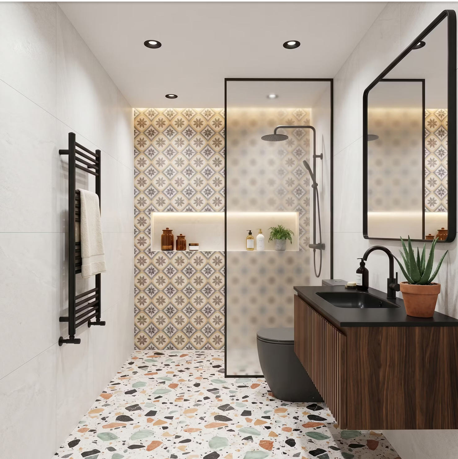 Terrazzo Tile Bathroom