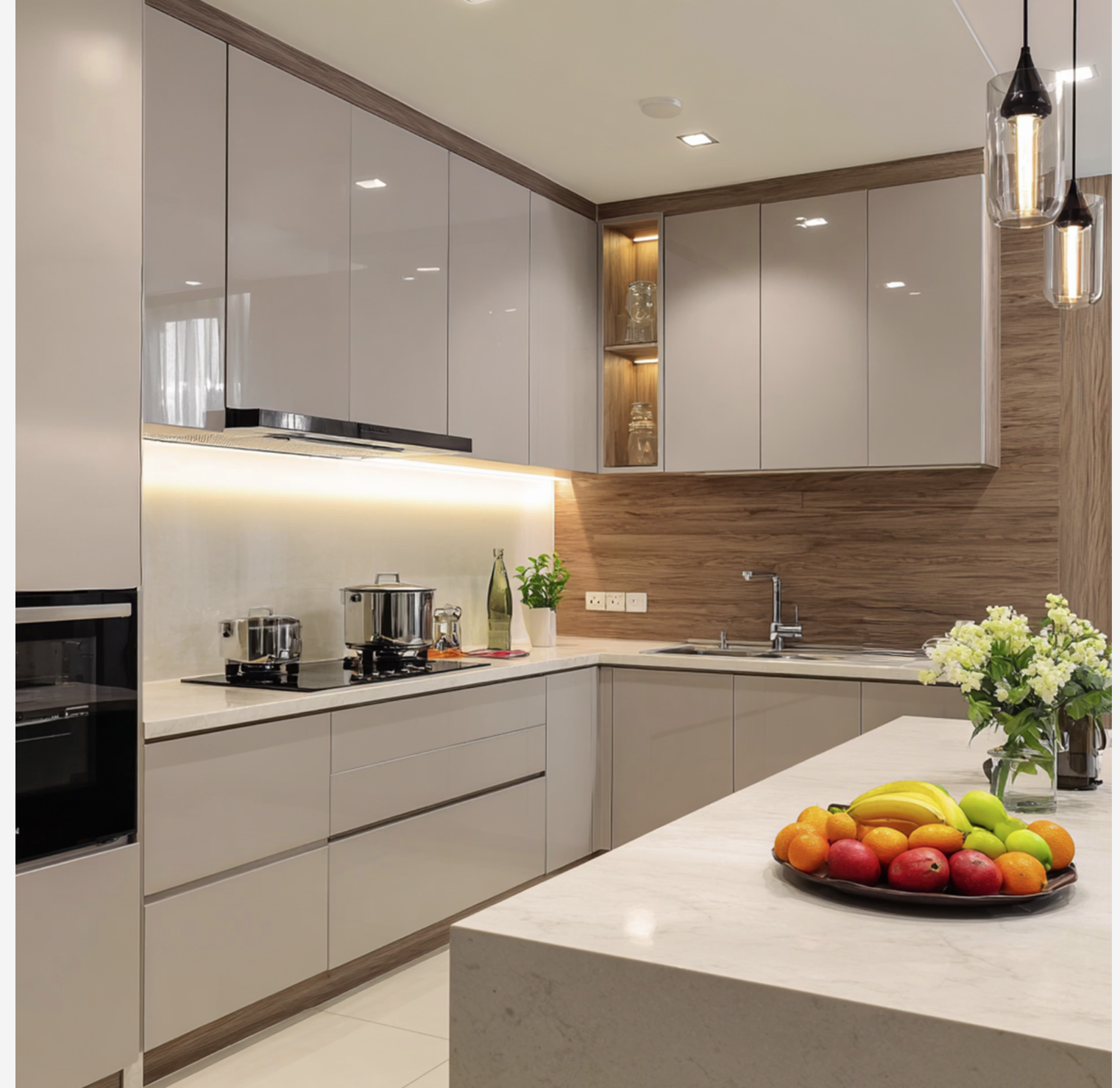 Compact Straight Kitchen