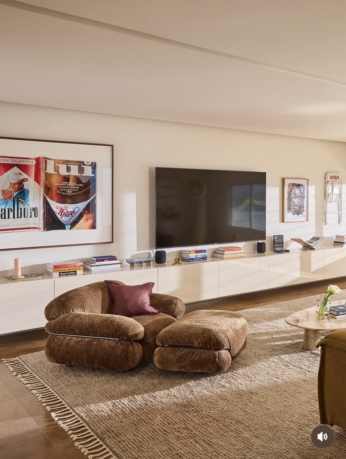 A warm, considered living room