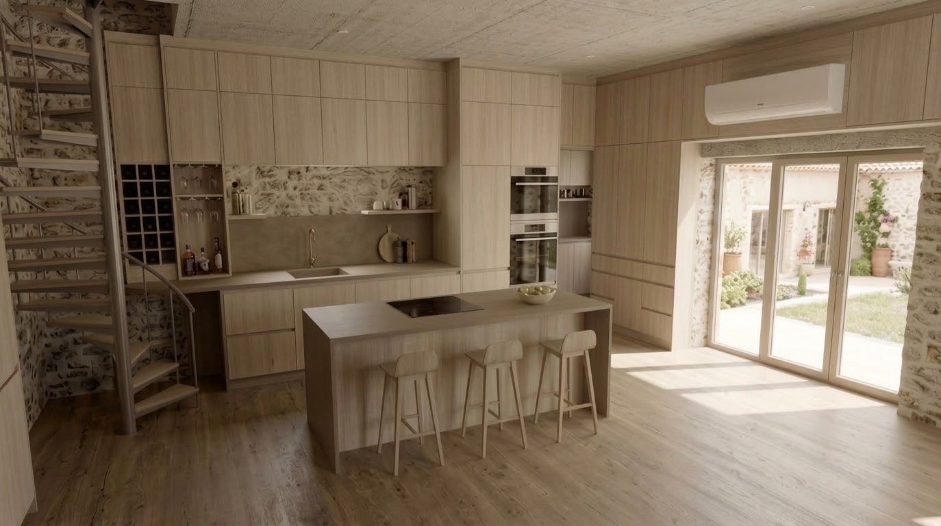 Rehabilitación · Casa tradicional asturiana (Ribadesella) — Propuesta 4