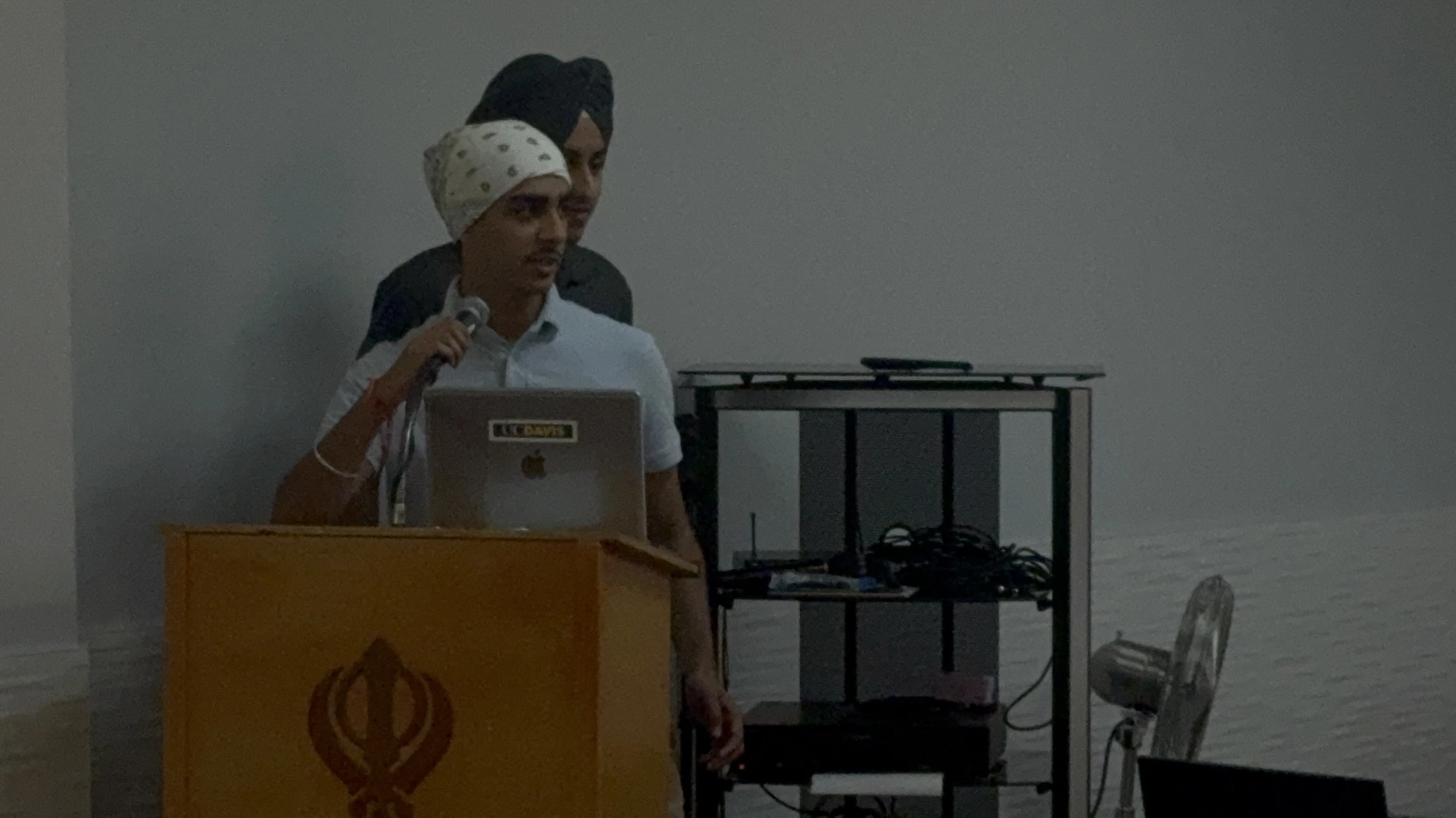 Presenting at the Gurdwara, teaching financial literacy to the community