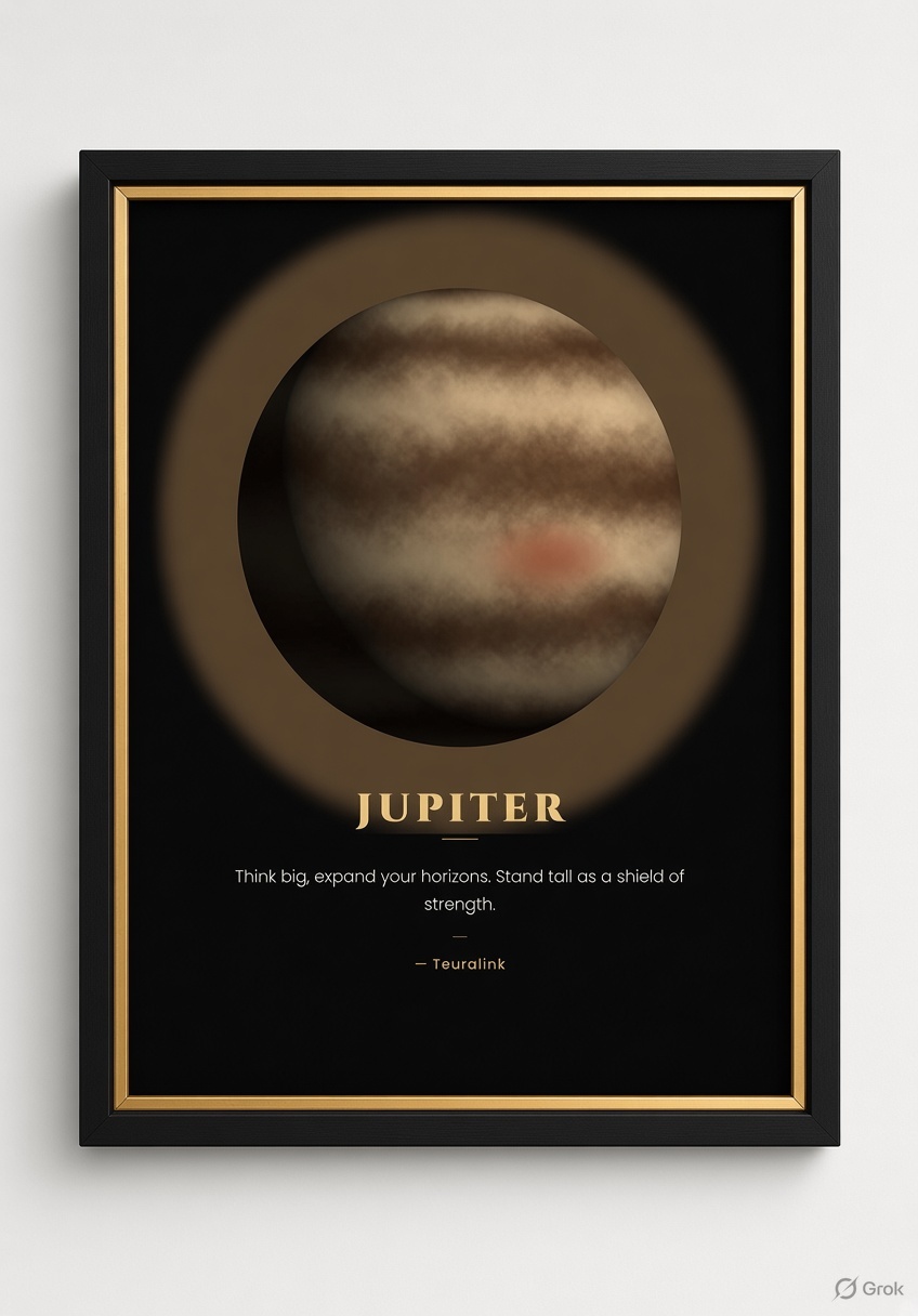 Teuralink Jupiter framed print