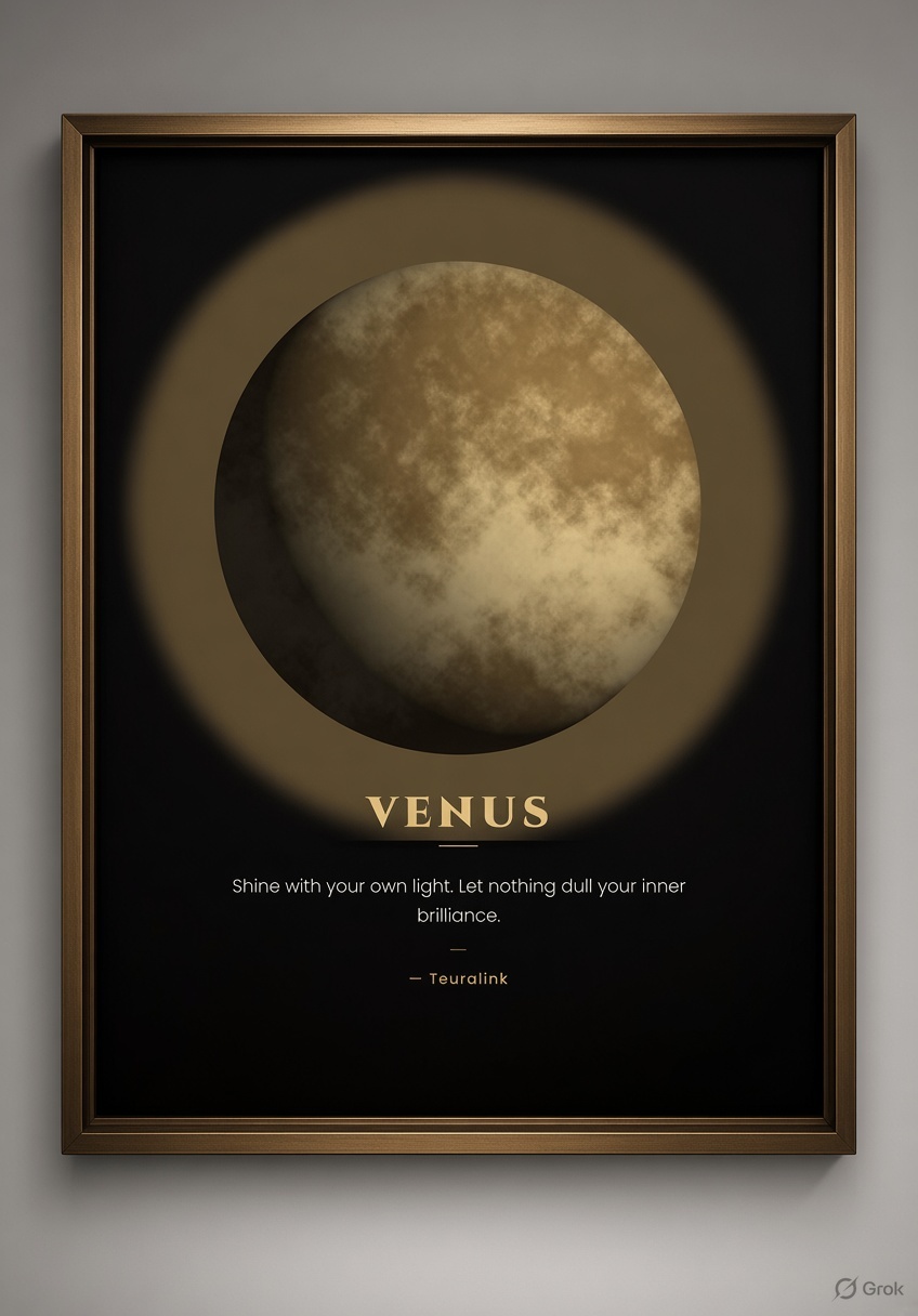 Teuralink Venus framed print