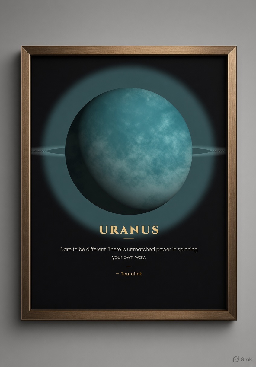 Teuralink Uranus framed print