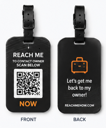 ReachMeNow Luggage Tag