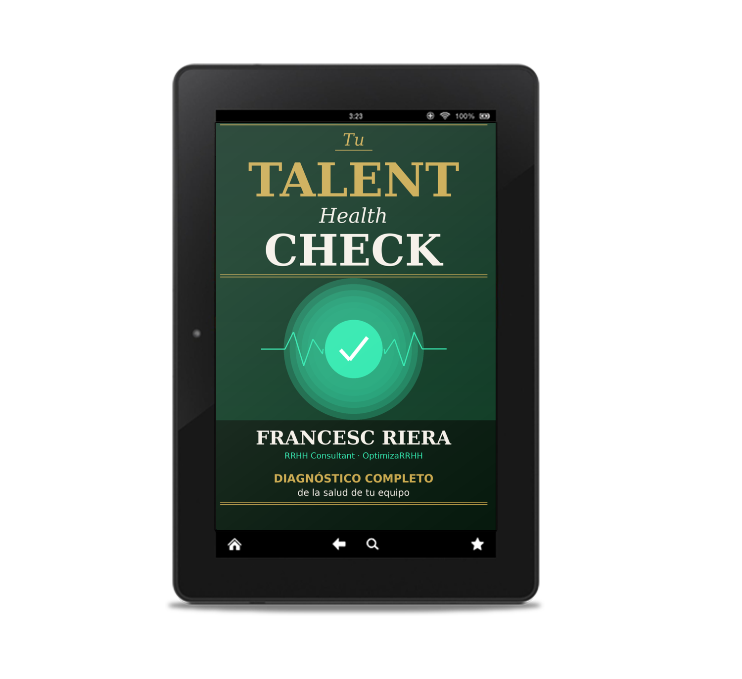 Talent Health Check en tablet — el diagnóstico funciona desde cualquier dispositivo.