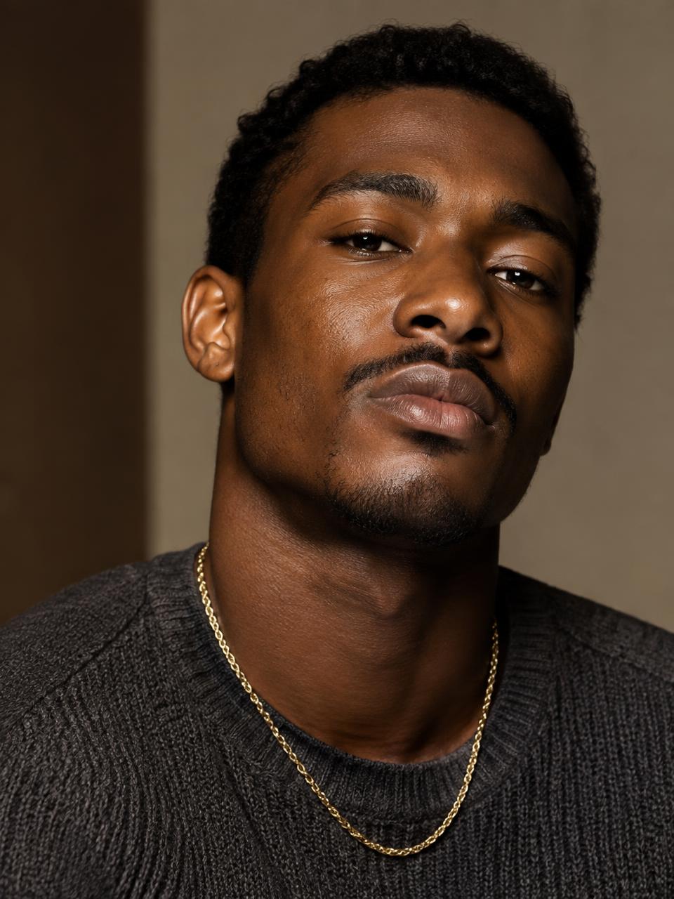 Man wearing a gold chain