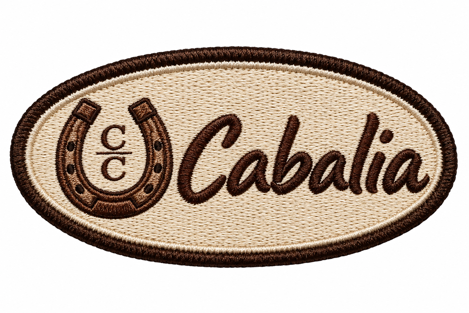 Parche bordado de Cabalia con herradura