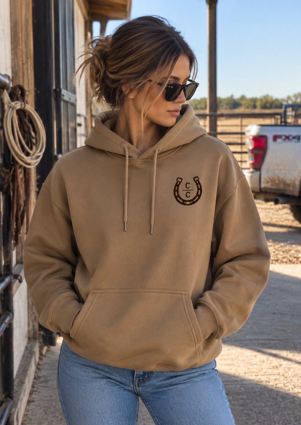 Sudadera Cabalia con herradura al frente