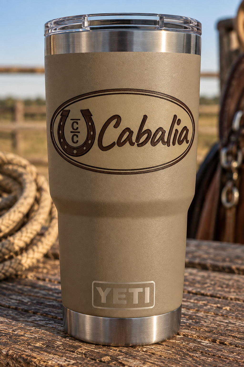 Termo grabado con el logo de Cabalia