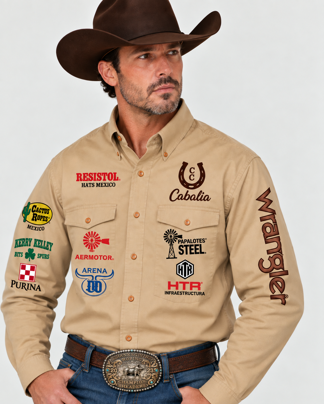 Camisa Cabalia con todos los patrocinadores